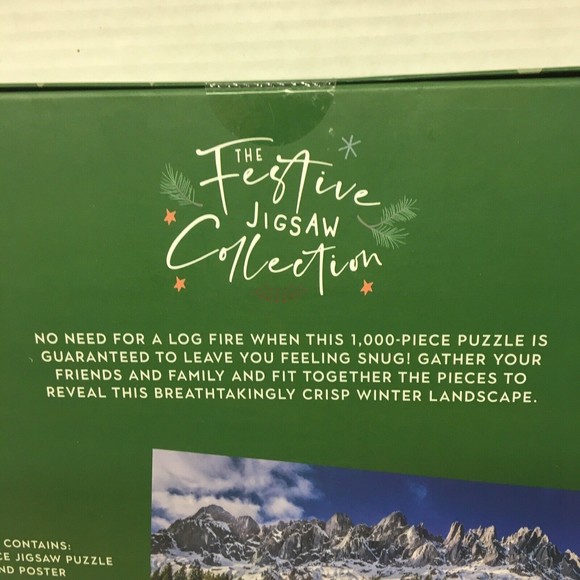 Jigsaw Puzzle The Festive Jigsaw Collection Winter Cabin 1000 pcs w/Post… - Picture 6 of 11